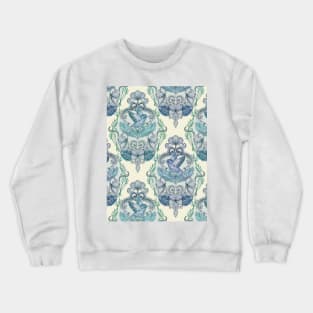 Not Even a Sparrow - hand drawn vintage bird illustration pattern Crewneck Sweatshirt